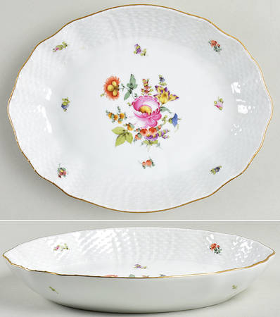 Bouquet of Flowers (BHR) 8" Oval Vegetable Bowl
