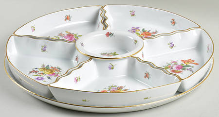 Bouquet of Flowers (BHR) 7-Piece Hors d'Oeuvres Set