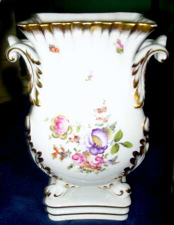 Bouquet of Flowers (BHR) 10" Footed Vase