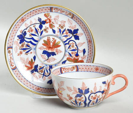 Canton (Ca) Flat Cup & Saucer Set