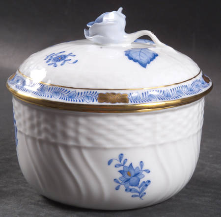 Chinese Bouquet Blue (AB) Sugar Bowl & Lid