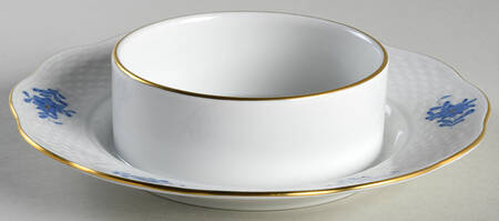 Chinese Bouquet Blue (AB) Round Butter No Lid