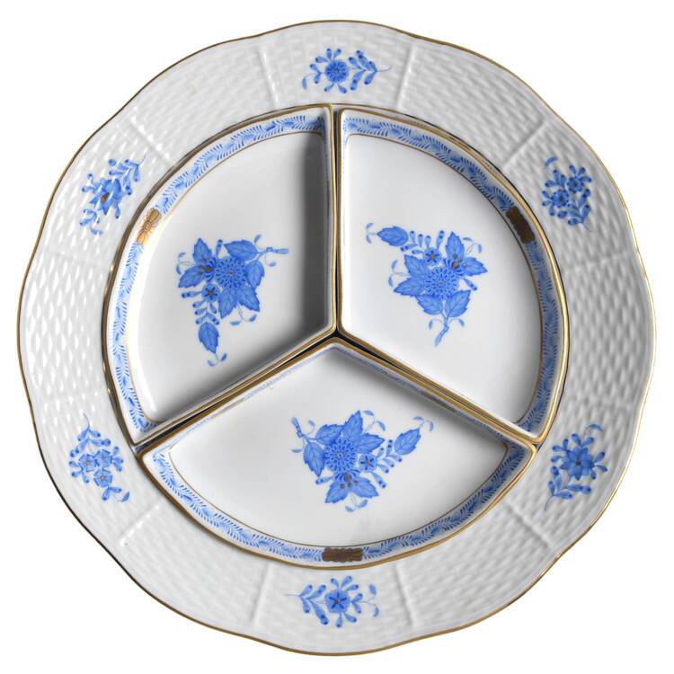 Chinese Bouquet Blue (AB) (4 Pc) Hors d'Oeuvres Set