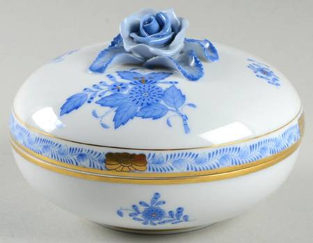 Chinese Bouquet Blue (AB) Bon Bon & Lid