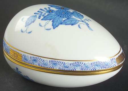 Chinese Bouquet Blue (AB) Egg Box & Lid