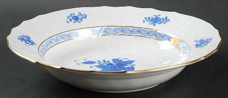 Chinese Bouquet Blue (AB) Large Rim Soup Bowl