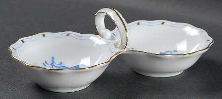 Chinese Bouquet Blue (AB) Double Salt Dip
