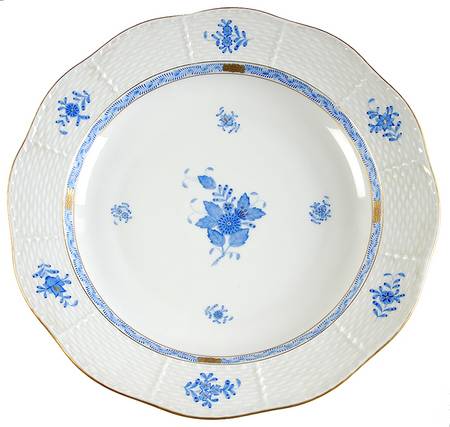 Chinese Bouquet Blue (AB) 12" Chop Plate (Round Platter)