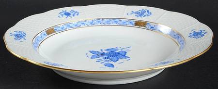 Chinese Bouquet Blue (AB) Large Rim Soup Bowl