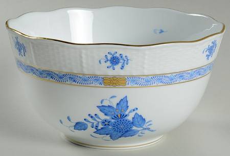 Chinese Bouquet Blue (AB) 7" Round Vegetable Bowl