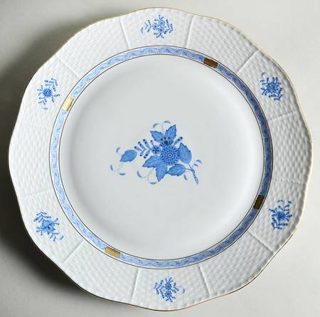 Chinese Bouquet Blue (AB) 13" Chop Plate (Round Platter)