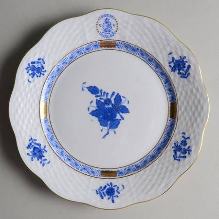 Chinese Bouquet Blue (AB) Advertising Salad Plate