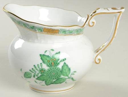 Chinese Bouquet Green (AV) Creamer
