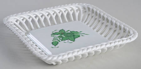 Chinese Bouquet Green (AV) 5" Square Tray