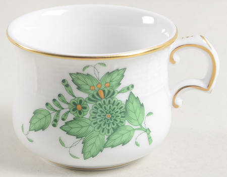 Chinese Bouquet Green (AV) Pot de Creme (2 Pc)-Base Only