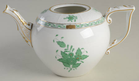 Chinese Bouquet Green (AV) Teapot No Lid