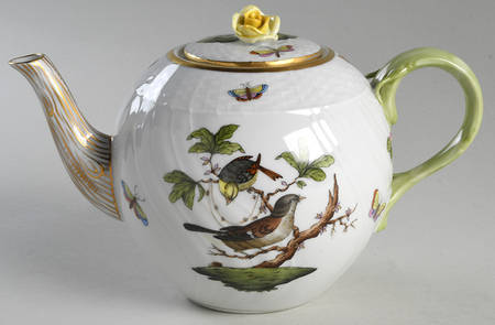 Rothschild Bird (RO) Teapot & Lid by Herend
