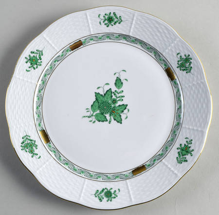 Chinese Bouquet Green (AV) Dinner Plate