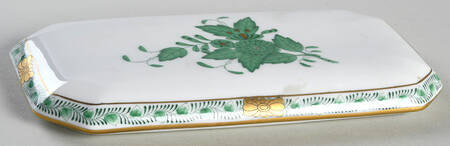 Chinese Bouquet Green (AV) Lid for Oblong Box