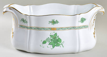 Chinese Bouquet Green (AV) 14" Jardiniere by Herend