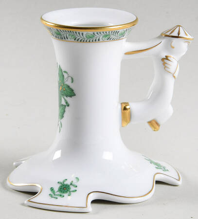 Chinese Bouquet Green (AV) 3" Candlestick