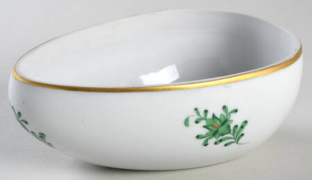 Chinese Bouquet Green (AV) Large Egg Bon Bon No Lid