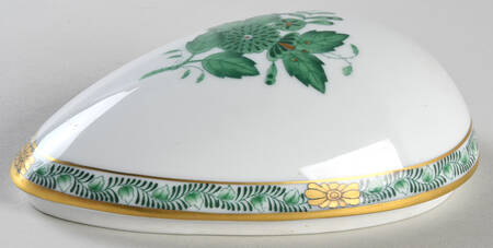 Chinese Bouquet Green (AV) Lid for Large Egg Bon Bon