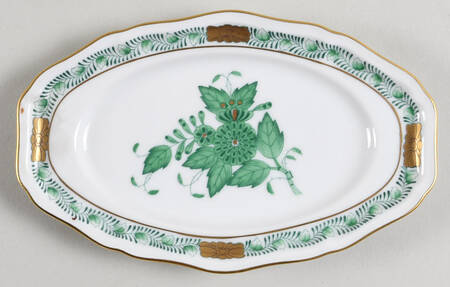 Chinese Bouquet Green (AV) Underplate for Mini Tureen