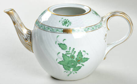 Chinese Bouquet Green (AV) Teapot No Lid