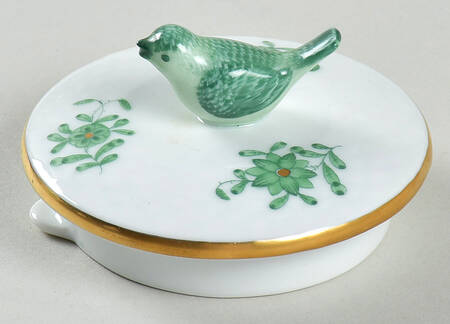 Chinese Bouquet Green (AV) Lid for Teapot