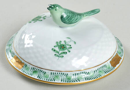 Chinese Bouquet Green (AV) Lid for Mini Sugar Bowl