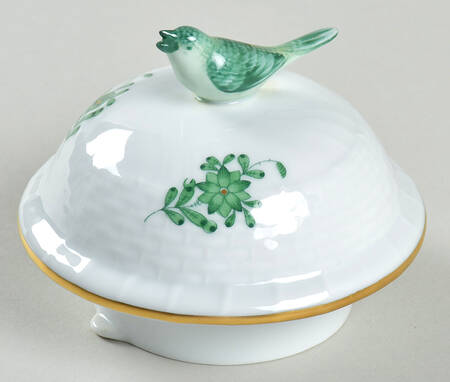 Chinese Bouquet Green (AV) Lid for Coffee Pot