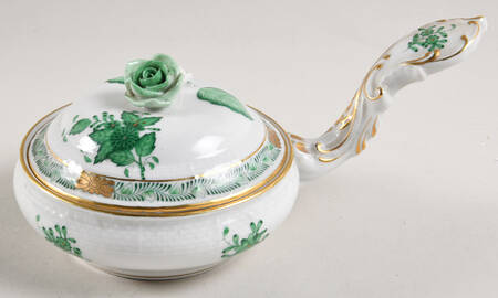 Chinese Bouquet Green (AV) Patty Pan & Lid