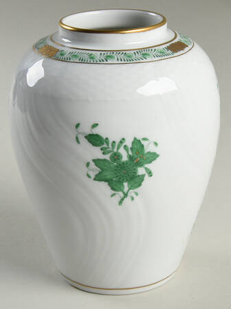 Chinese Bouquet Green (AV) Small Ginger Jar No Lid