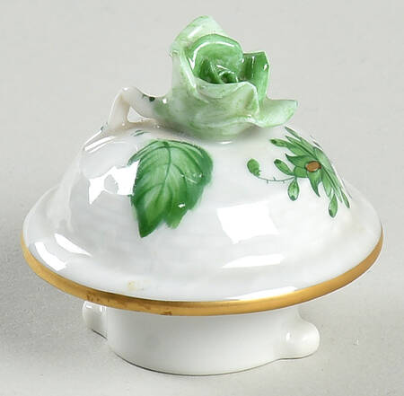 Chinese Bouquet Green (AV) Lid for Individual Coffee Pot