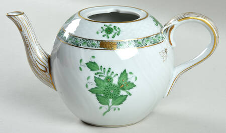 Chinese Bouquet Green (AV) Teapot No Lid