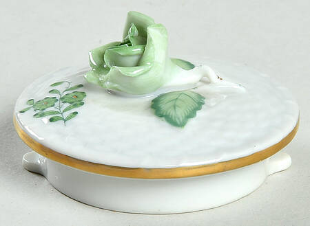Chinese Bouquet Green (AV) Lid for Teapot