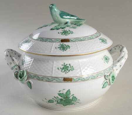 Chinese Bouquet Green (AV) Tureen & Lid
