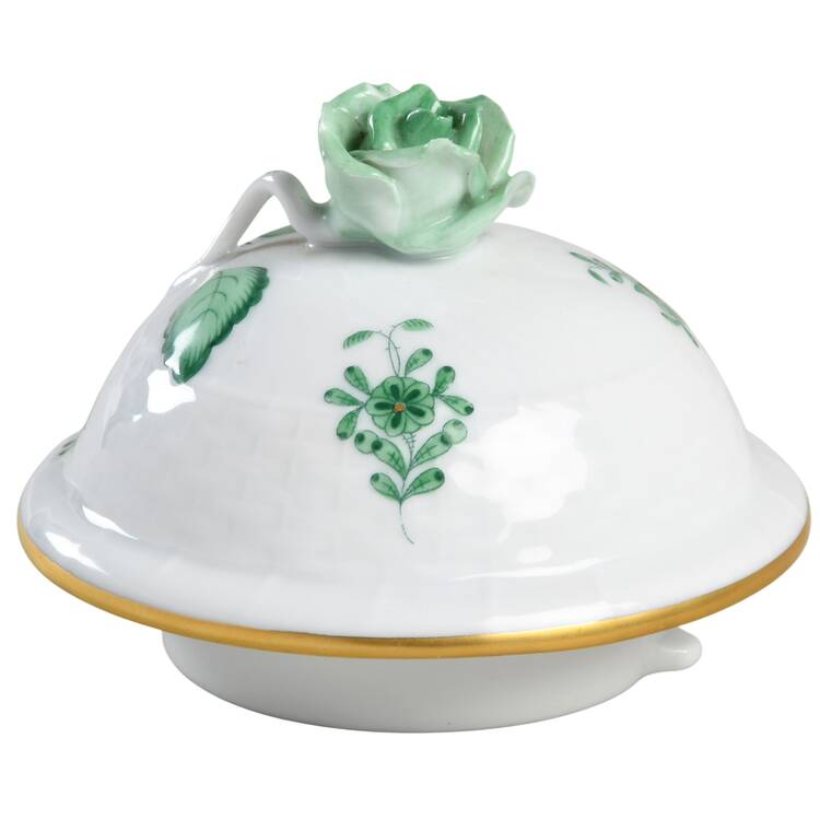 Chinese Bouquet Green (AV) Lid for Coffee Pot
