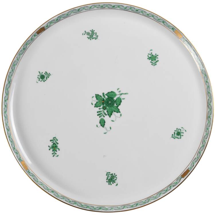 Chinese Bouquet Green (AV) Tray for 7 Piece Hors D'Ouevre Set