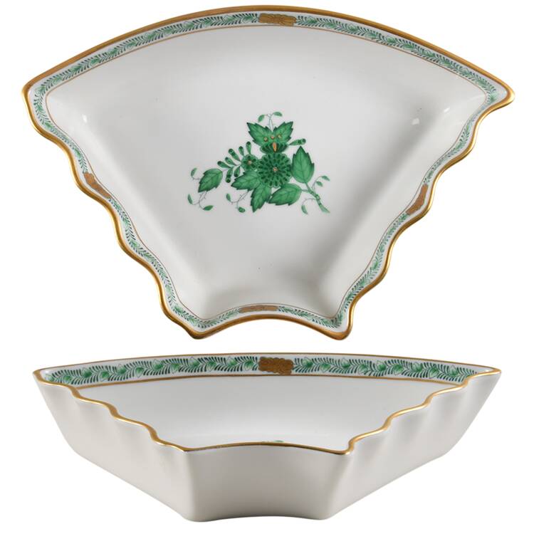 Chinese Bouquet Green (AV) Individual Side Section for 7 Piece Hors d'Oeuvre