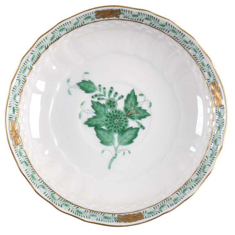 Chinese Bouquet Green (AV) Saucer for Flat Cup