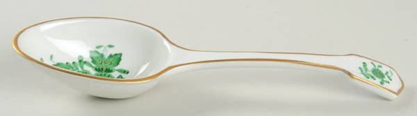 Chinese Bouquet Green (AV) Tablespoon (Serving Spoon) by Herend