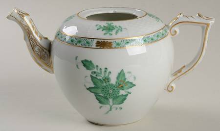 Chinese Bouquet Green (AV) Small Teapot No Lid