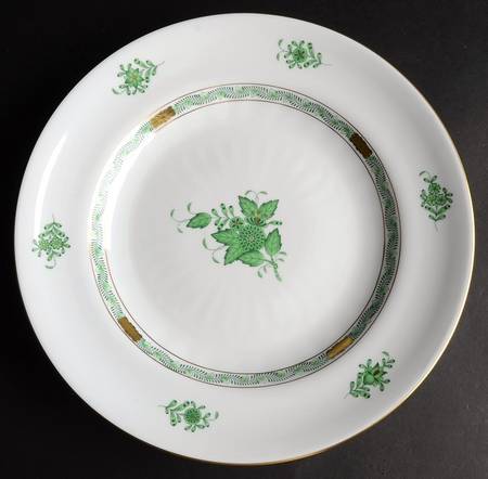 Chinese Bouquet Green (AV) Underplate for 4 Qt Dolphin Tureen