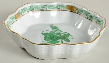 Chinese Bouquet Green (AV) Dessert Bowl