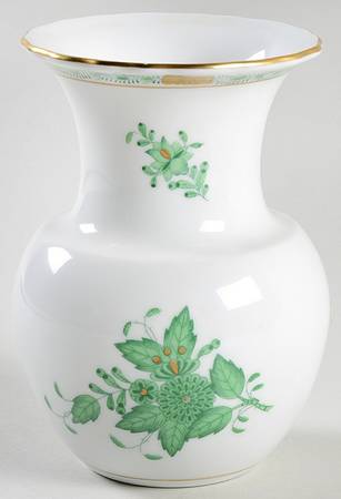 Chinese Bouquet Green (AV) 5" Vase