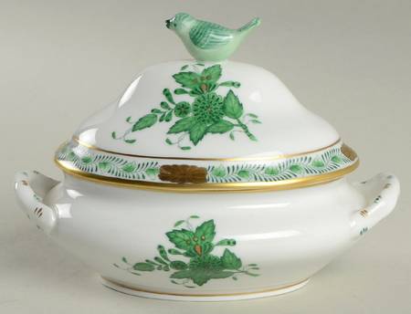 Chinese Bouquet Green (AV) Mini Tureen & Lid