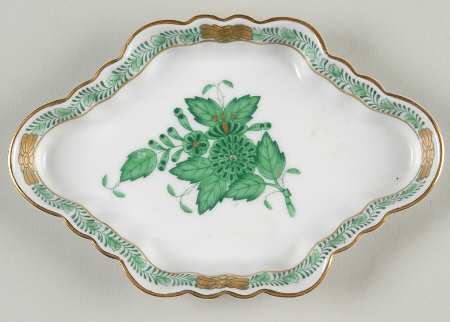 Chinese Bouquet Green (AV) 5" Ashtray