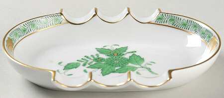 Chinese Bouquet Green (AV) 5" Ashtray